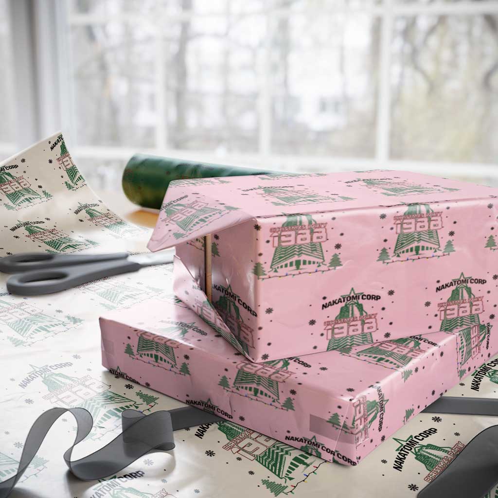 Vintage Nakatomi Plaza 1988 Christmas Party Wrapping Paper Roll - Wonder Print Shop