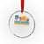 Vintage Nassau Crystal Glass Ornament Bahamas Vacation Beach Summer Retro Sunset TS10