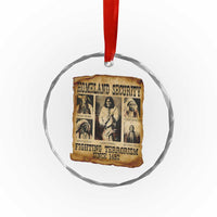 Vintage Native American Crystal Glass Ornament Homeland Security Fighting Terrorism Since 1492 - Wonder Print Shop