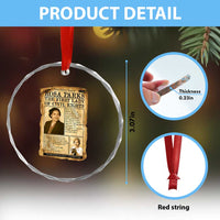 Vintage Newspaper Rosa Parks Crystal Glass Ornament Civil Rights Hero
