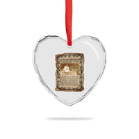 Vintage Newspaper Shirley Chisholm Heart Crystal Glass Ornament Black History Month Gift