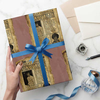 Vintage Newspaper Shirley Chisholm Wrapping Paper Roll First Black Woman In Congress