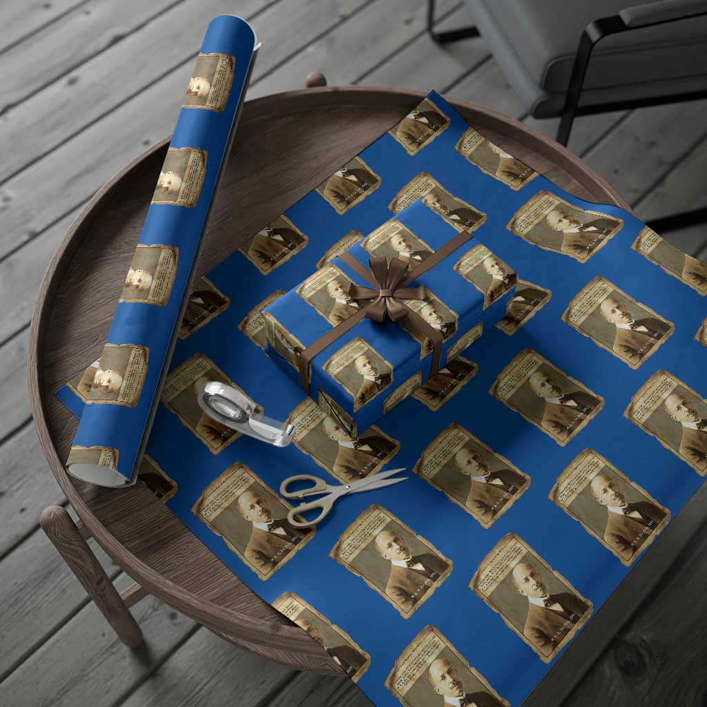 Vintage Newspaper W E B Du Bois Wrapping Paper Roll Civil Rights Pioneer