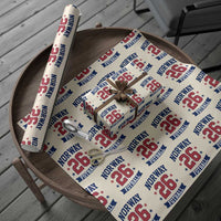 Vintage Norway Fotball Wrapping Paper Roll Norwegian Flag Game Day Fan Gift