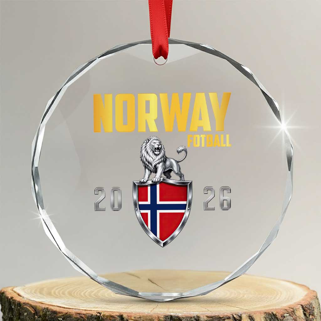 Vintage Norway Fotball Norwegian Supporter Gift Crystal Glass Ornament TS12