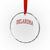 Vintage OKLAHOMA OK Crystal Glass Ornament Retro Throwback Design Classic Athletic Sports - Wonder Print Shop