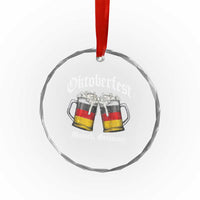 Vintage Oktoberfest Munich Crystal Glass Ornament Prost Beer Germany Flag Drinking TS10