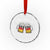 Vintage Oktoberfest Munich Crystal Glass Ornament Prost Beer Germany Flag Drinking TS10