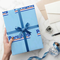 Vintage Paraguay Flag Wrapping Paper Roll Retro Stripe Patriotic Paraguayan Pride Graphic