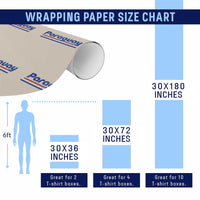 Vintage Paraguay Flag Wrapping Paper Roll Retro Stripe Patriotic Paraguayan Pride Graphic