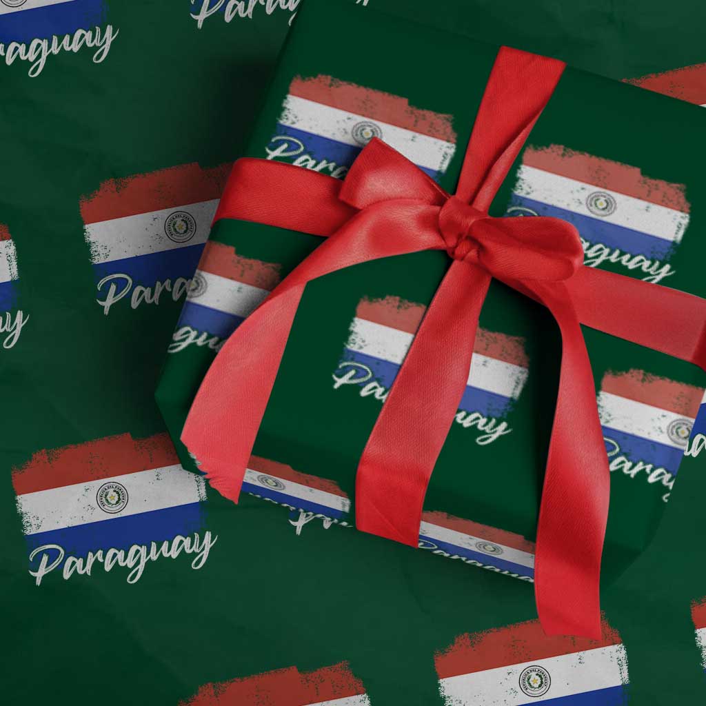Vintage Paraguay Flag Paraguaya Heritage Pride Roots Wrapping Paper Roll