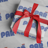 Vintage Paraguay Wrapping Paper Roll Retro Typography Patriotic Paraguayan Pride Flag Graphic