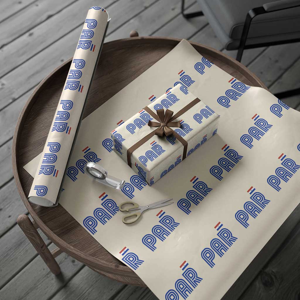 Vintage Paraguay Wrapping Paper Roll Retro Typography Patriotic Paraguayan Pride Flag Graphic