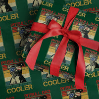 Vintage Pitbull Dad Wrapping Paper Roll Like A Regular Dad But Cooler - Wonder Print Shop