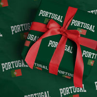 Vintage Portugal Flag Portuguese Pride Throwback Design Wrapping Paper Roll
