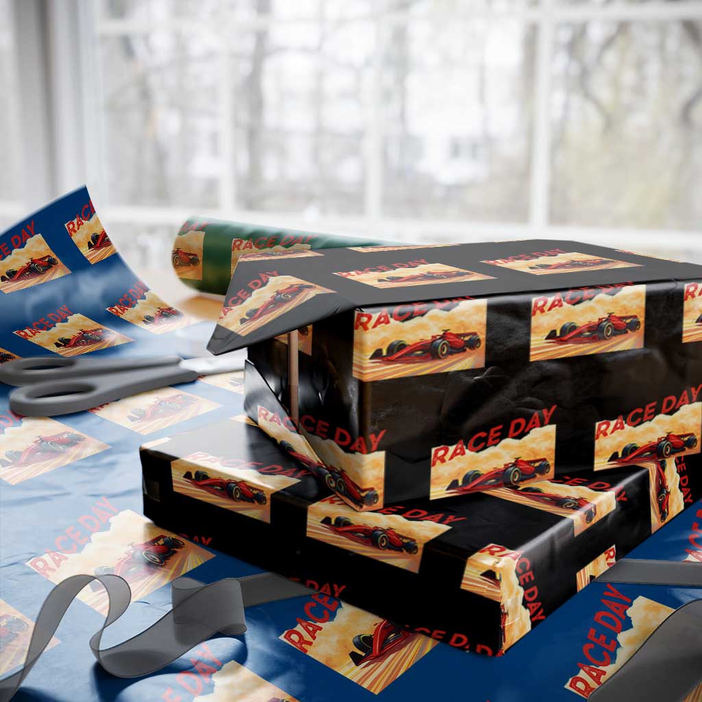 Vintage Racing Formula Car Wrapping Paper Roll - Wonder Print Shop