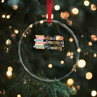 Vintage Read Banned Books Crystal Glass Ornament - Wonder Print Shop