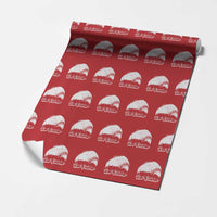 Vintage Red October Wrapping Paper Roll Philadelphia Skyline Retro Philly Cityscape - Wonder Print Shop