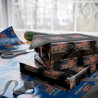 Vintage Retirement 2026 Wrapping Paper Roll Retired Not My Problem Anymore Retro American Flag