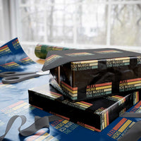 Vintage Retro Gift Wrapping Paper Roll Vintage Retro Gift