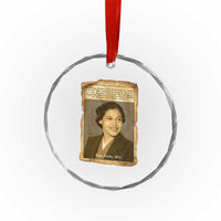 Vintage Rosa Parks Crystal Glass Ornament First Lady Of Civil Rights