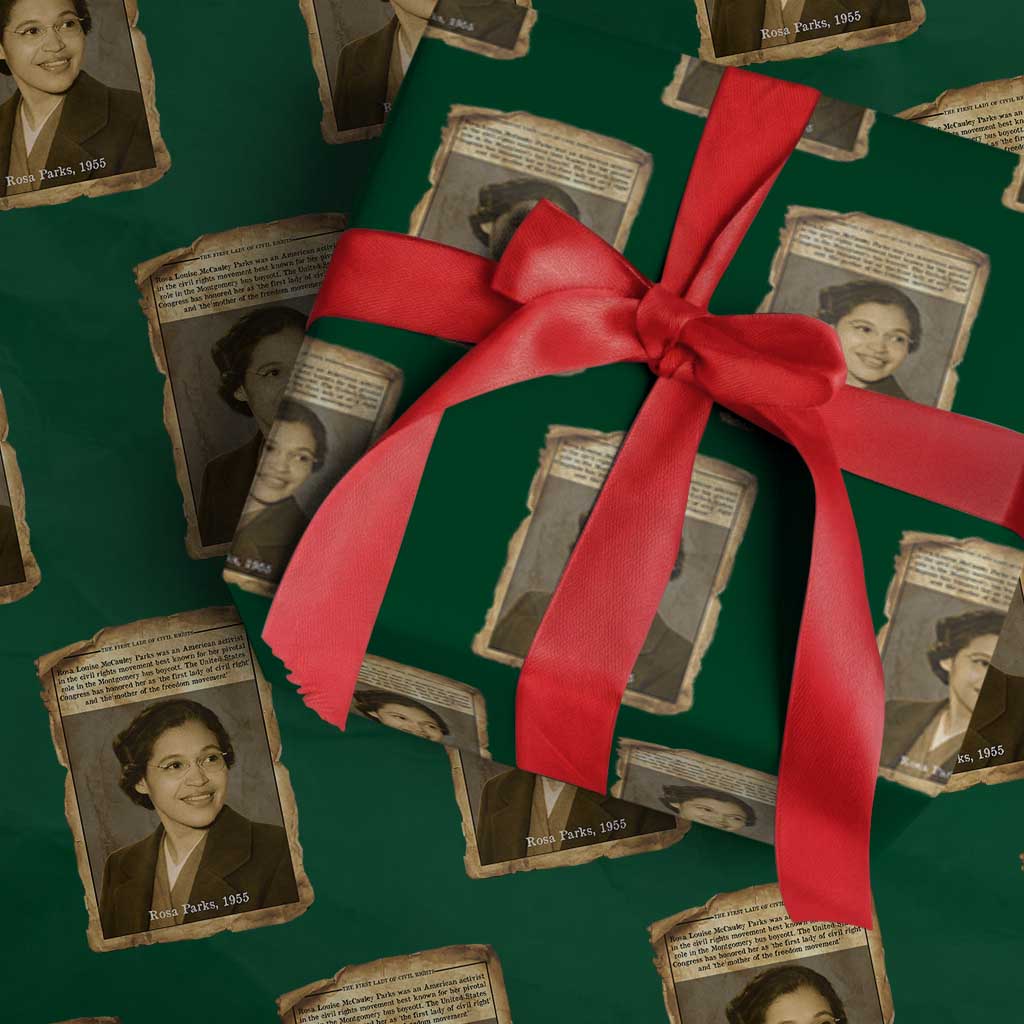 Vintage Rosa Parks Wrapping Paper Roll First Lady Of Civil Rights