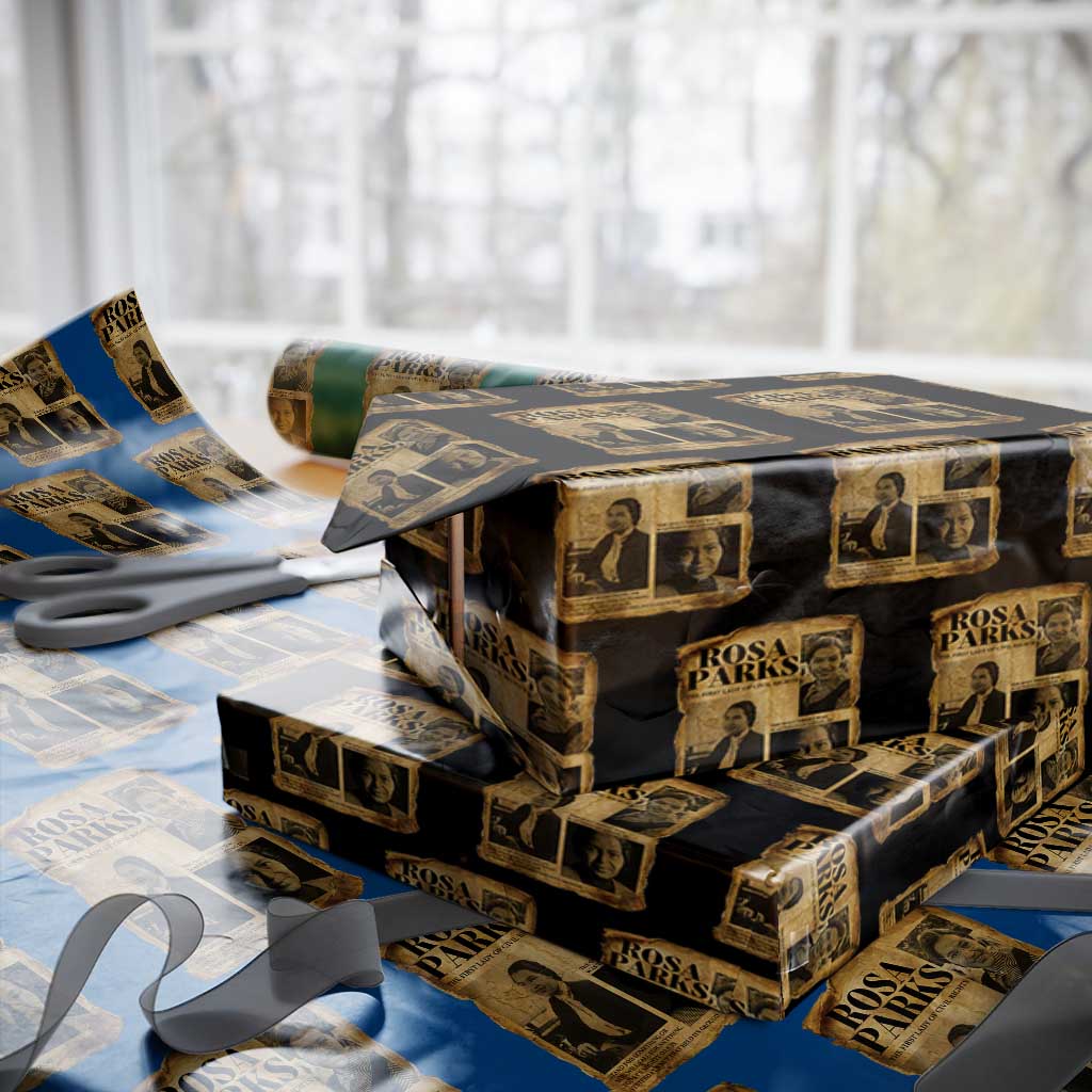 Vintage Rosa Parks Wrapping Paper Roll Women Empowerment Inspirational Quote