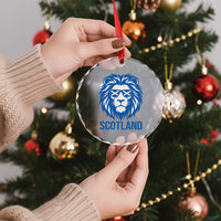 Vintage Scotland Lion Crystal Glass Ornament Retro SCOT Fan Scottish Flag