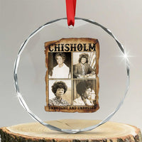 Vintage Shirley Chisholm Unbought And Unbossed Crystal Glass Ornament Womens History Month