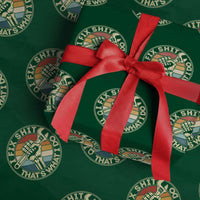 Vintage Skeleton Wrench Graphic Wrapping Paper Roll I Fix Shit Thats What I Do