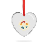 Vintage Skeleton Wrench Graphic Heart Crystal Glass Ornament I Fix Shit Thats What I Do