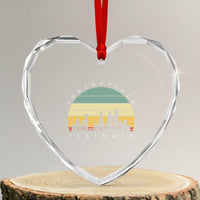 Vintage Springfield Illinois Pride Heart Crystal Glass Ornament Scenic Cityscape Gift