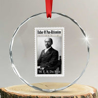 Vintage Stamp W E B Du Bois Crystal Glass Ornament Black Thought Leader