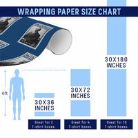 Vintage Stamp W E B Du Bois Wrapping Paper Roll Black Thought Leader