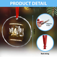 Vintage Thanksgiving Turkey Drop Crystal Glass Ornament Funny 1978 Helicopter Scene Classic TV Moment - Wonder Print Shop