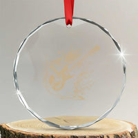 Vintage Trout Playing Guitar Crystal Glass Ornament Funny Fishing Musician Gift