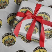 Vintage Tulsa Oklahoma Cityscape Pride Wrapping Paper Roll