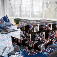 Vintage USA 250th Anniversary Crawfish Patriotic Gift Wrapping Paper Roll