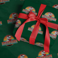 Vintage Valentines Dinosaur Wrapping Paper Roll Funny Dino Meme Skibidi Rizzler - Wonder Print Shop