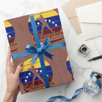 Vintage Venezuela 2026 Champions Wrapping Paper Roll Patriotic Baseball Pride Gift