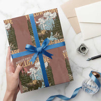 Vintage Yellowstone National Park Wrapping Paper Roll Retro Nature Wildlife Outdoor Hiking Camping Forest - Wonder Print Shop