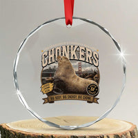 Viral Chonkers San Francisco Sea Lion Crystal Glass Ornament Retro Pier 39 Fisherman's Wharf Souvenir