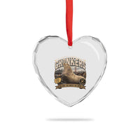 Viral Chonkers San Francisco Sea Lion Heart Crystal Glass Ornament Retro Pier 39 Fisherman's Wharf Souvenir