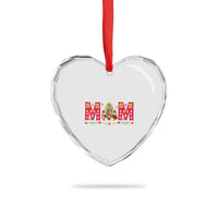 Virgen de Guadalupe Heart Crystal Glass Ornament Mexican Heritage Mom Mother’s Day Gift