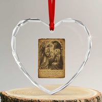 Virgin Mary Heart Crystal Glass Ornament Angel Gabriel Luke 1:30 Christian - Wonder Print Shop
