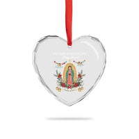 Virgin Mary Heart Crystal Glass Ornament Our Lady Of Guadalupe Pray For Us - Wonder Print Shop