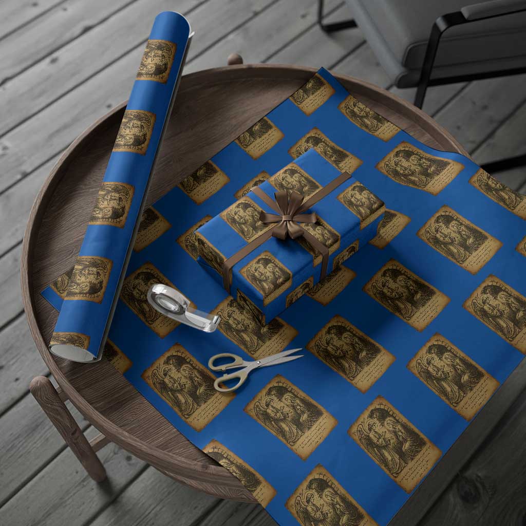 Virgin Mary Wrapping Paper Roll Angel Gabriel Luke 1:30 Christian - Wonder Print Shop