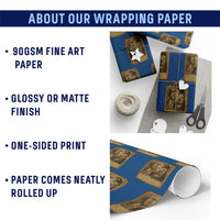 Virgin Mary Wrapping Paper Roll Angel Gabriel Luke 1:30 Christian - Wonder Print Shop