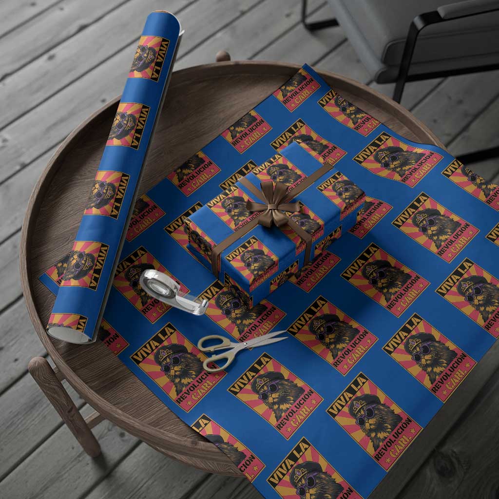 Viva La Revolucion Carl Wrapping Paper Roll Funny Princess Cat Donut Meme