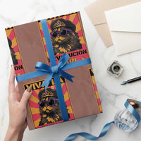 Viva La Revolucion Carl Wrapping Paper Roll Funny Princess Cat Donut Meme